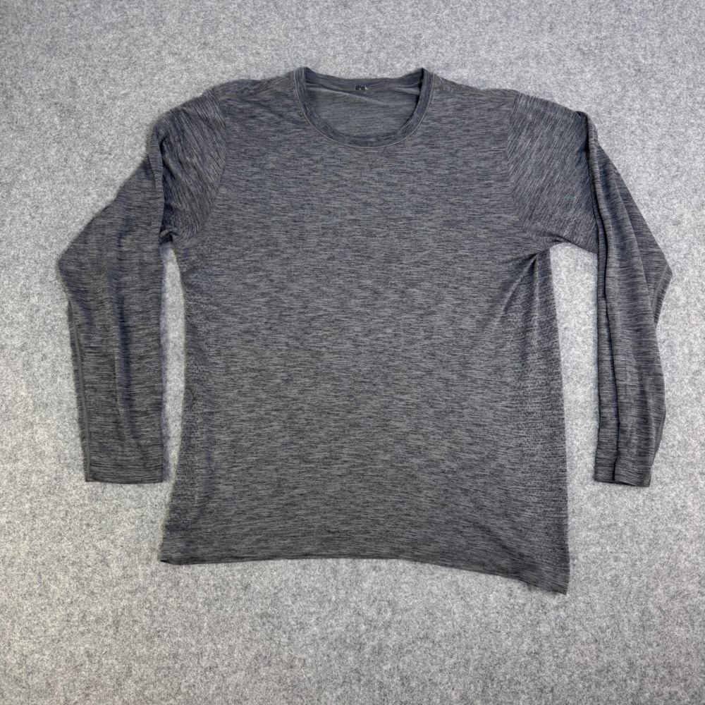 Lululemon Vent Tech Long Sleeve Shirt Heathered Grey XL Mens